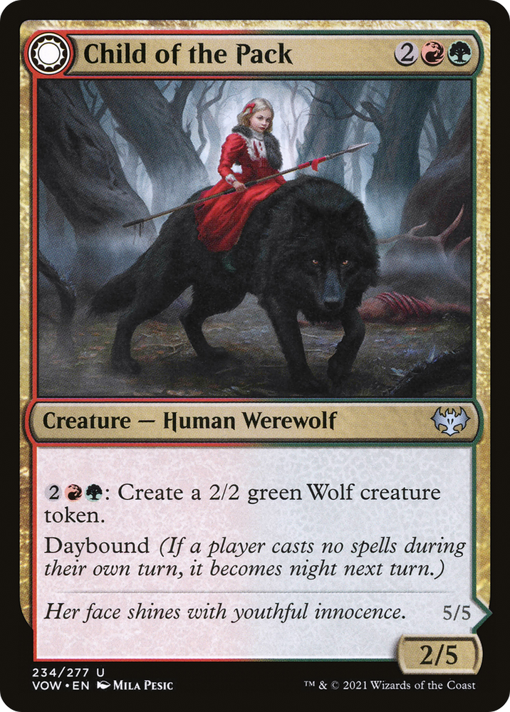 Child of the Pack (VOW-234) - Innistrad: Crimson Vow: (Double Faced Transform) Foil