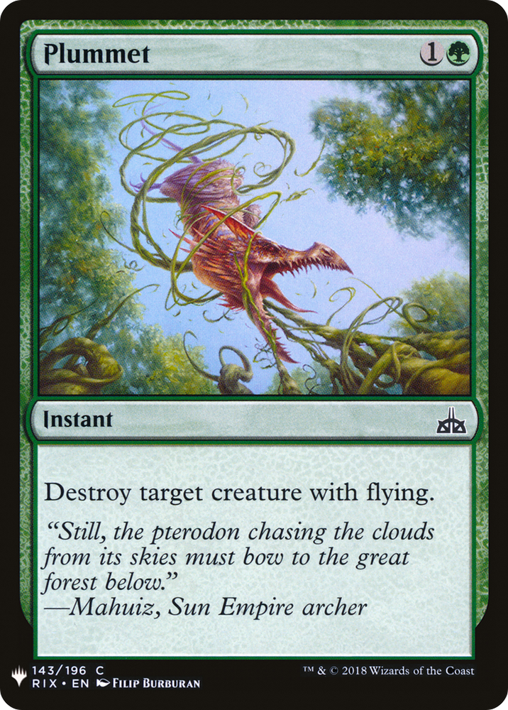 Plummet (LIST-RIX-143) - The List