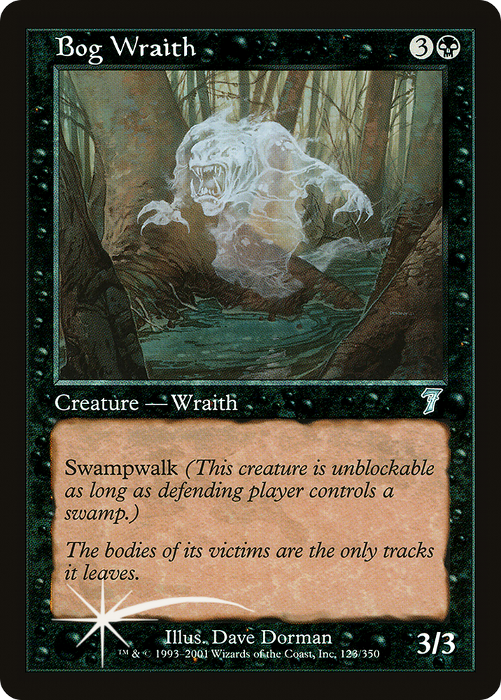 Bog Wraith (7ED-123★) - Seventh Edition Foil