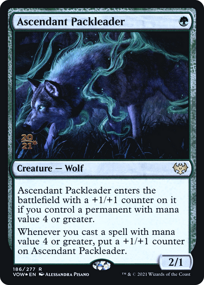 Ascendant Packleader (PRE-186S) - Innistrad: Crimson Vow Promos Foil