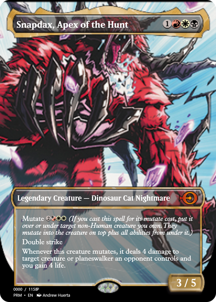 Snapdax, Apex of the Hunt (PRM-80989) - Magic Online Promos
