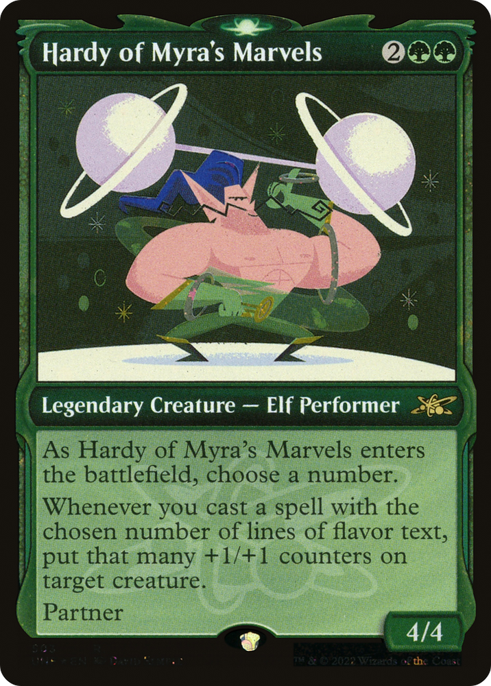 Hardy of Myra's Marvels (Showcase) (Galaxy Foil) (UNF-503) - Unfinity: (Showcase) Foil