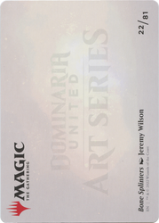 Bone Splinters // Bone Splinters (ADMU-022) - Dominaria United Art Series (Borderless) Foil