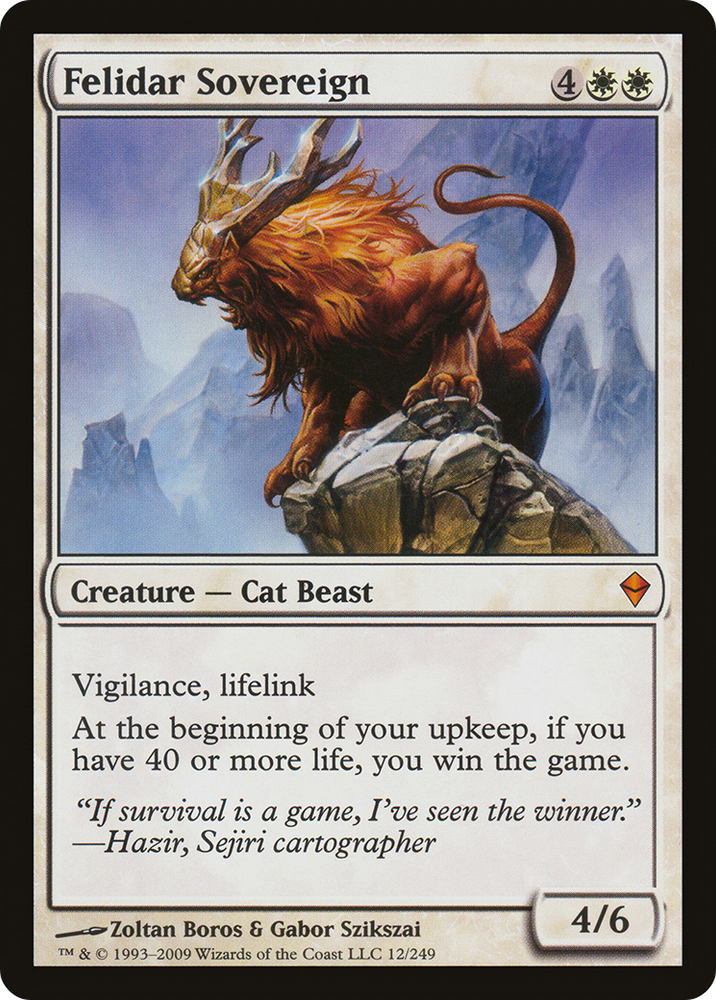 Felidar Sovereign (ZEN-012) - Zendikar Foil