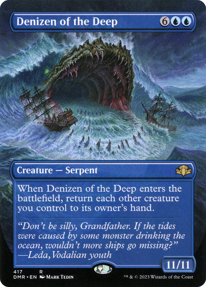 Denizen of the Deep (Borderless) (DMR-417) - Dominaria Remastered (Borderless) Foil