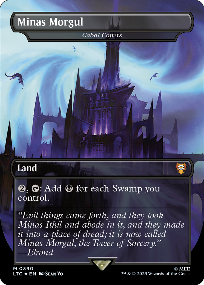 Minas Morgul - Cabal Coffers (Surge Foil) (LTC-390) - Tales of Middle-earth Commander / Minas Morgul (Borderless) Foil