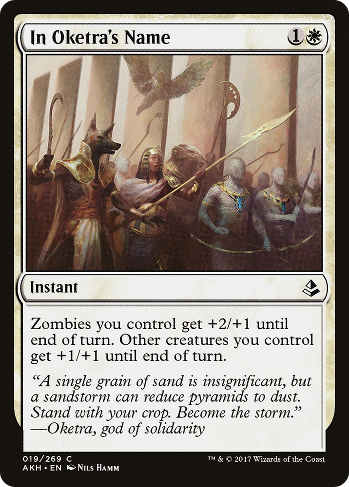 In Oketra's Name (AKH-019) - Amonkhet Foil