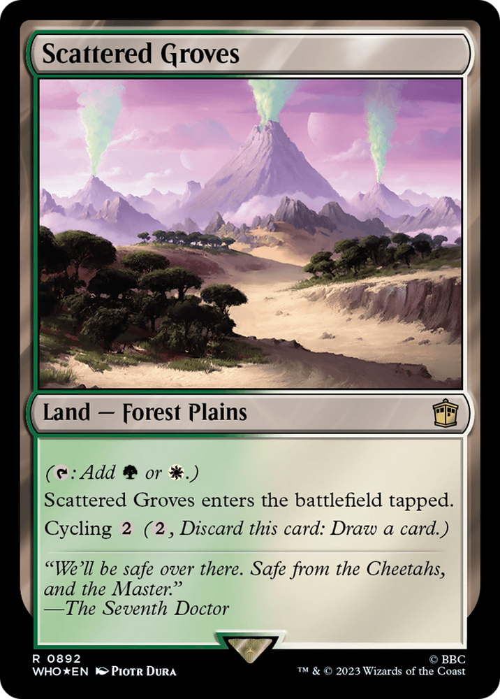 Scattered Groves (Surge Foil) (WHO-892) - Doctor Who Foil