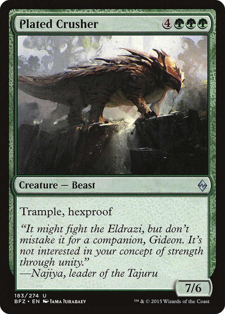 Plated Crusher (BFZ-183) - Battle for Zendikar