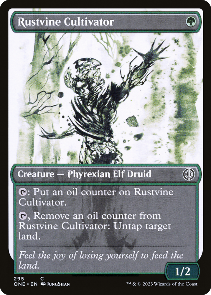 Rustvine Cultivator (Showcase) (ONE-295) - Phyrexia: All Will Be One: (Showcase) Foil