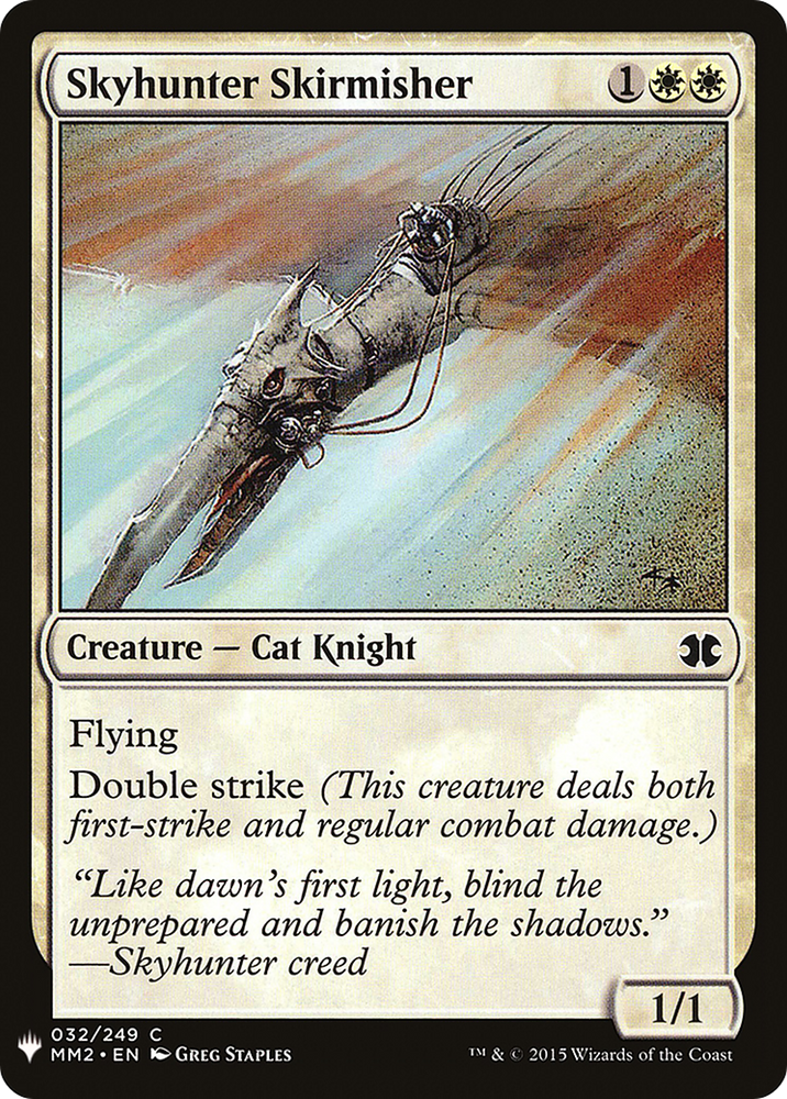 Skyhunter Skirmisher (LIST-MM2-32) - The List