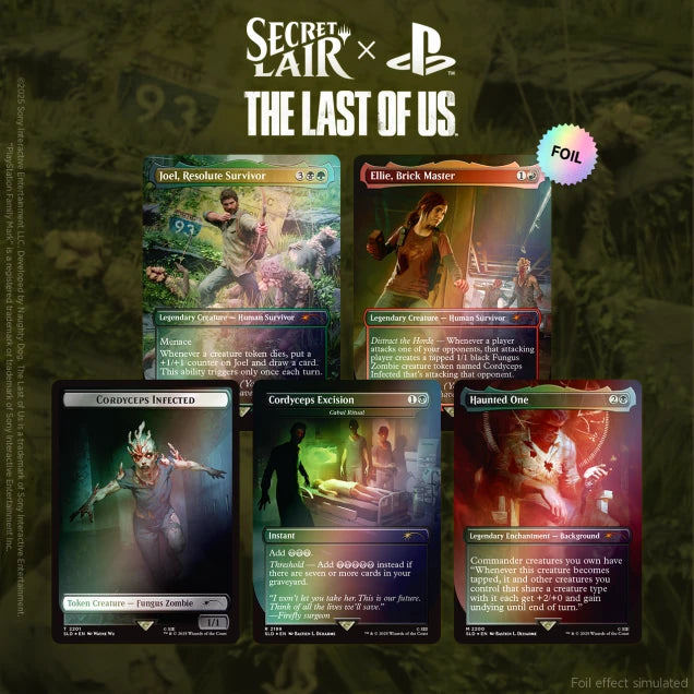 MTG Secret Lair x The Last of Us Part I, Rainbow Foil Edition