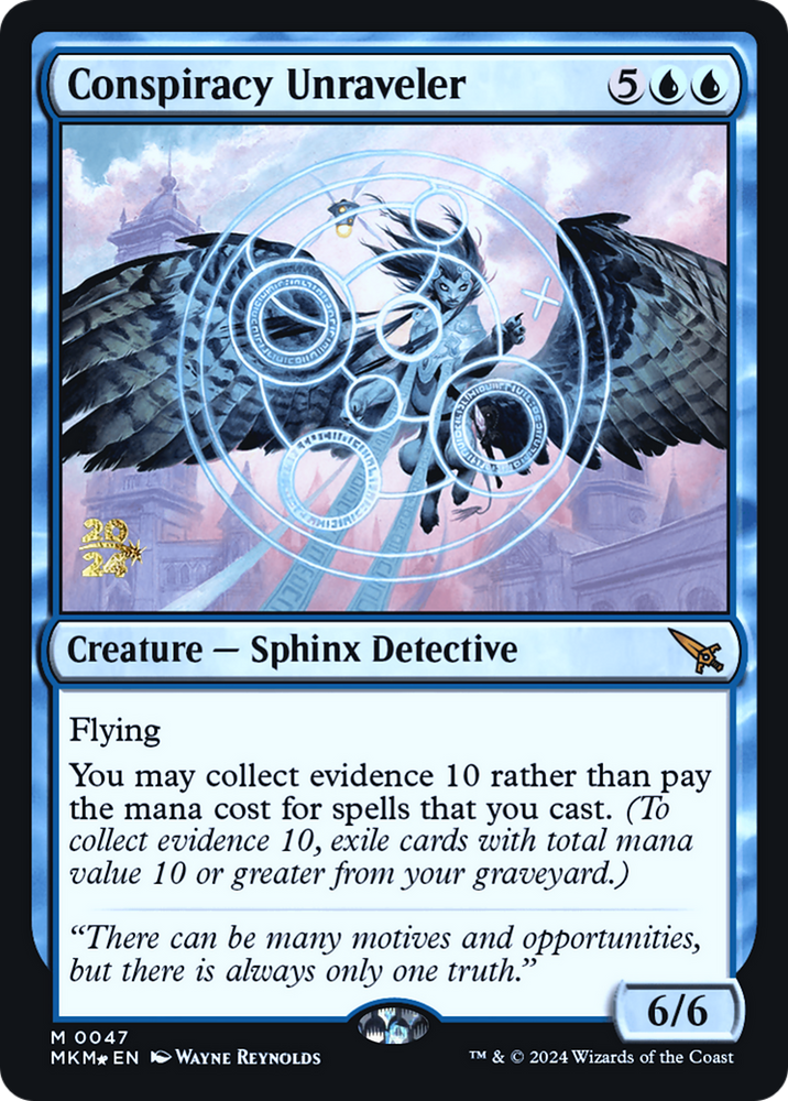 Conspiracy Unraveler (PRE-047) - Murders at Karlov Manor Promos Foil