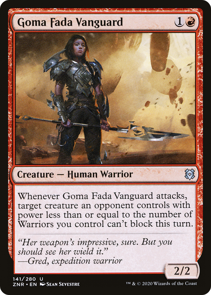 Goma Fada Vanguard (ZNR-141) - Zendikar Rising Foil