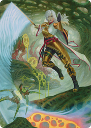 The Eternal Wanderer // The Eternal Wanderer (AONE-003) - Phyrexia: All Will Be One Art Series (Borderless)