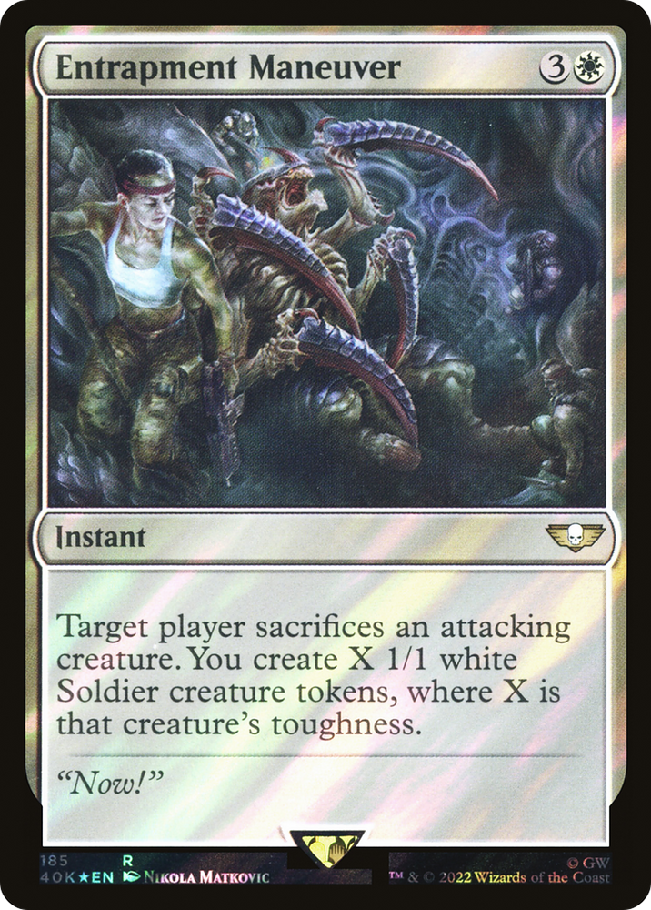 Entrapment Maneuver (Surge Foil) (40K-185★) - Warhammer 40,000 Commander Foil