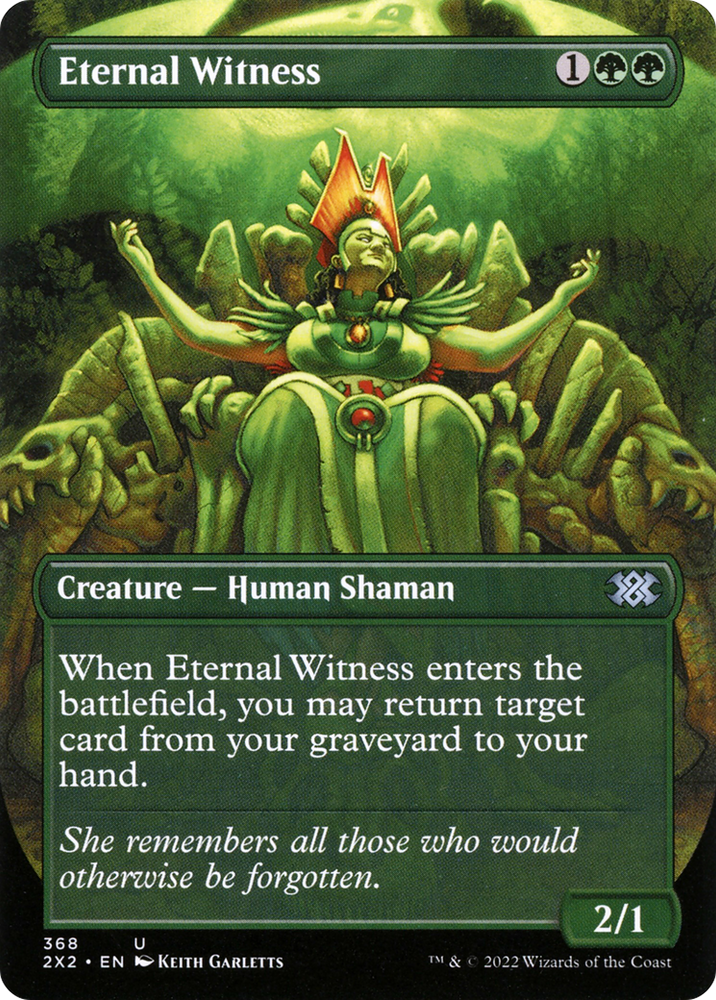 Eternal Witness (Borderless) (2X2-368) - Double Masters 2022 (Borderless)
