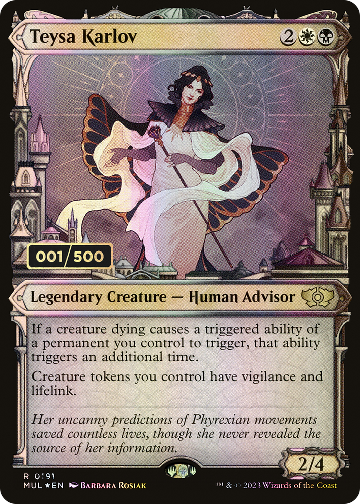 Teysa Karlov (Serial Numbered) (MUL-191) - Multiverse Legends: (Showcase) Foil
