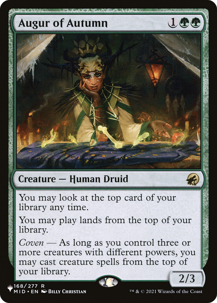 Augur of Autumn (LIST-168/277) - The List