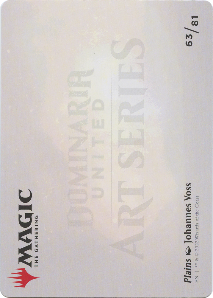 Plains // Plains (ADMU-063) - Dominaria United Art Series (Borderless) Foil