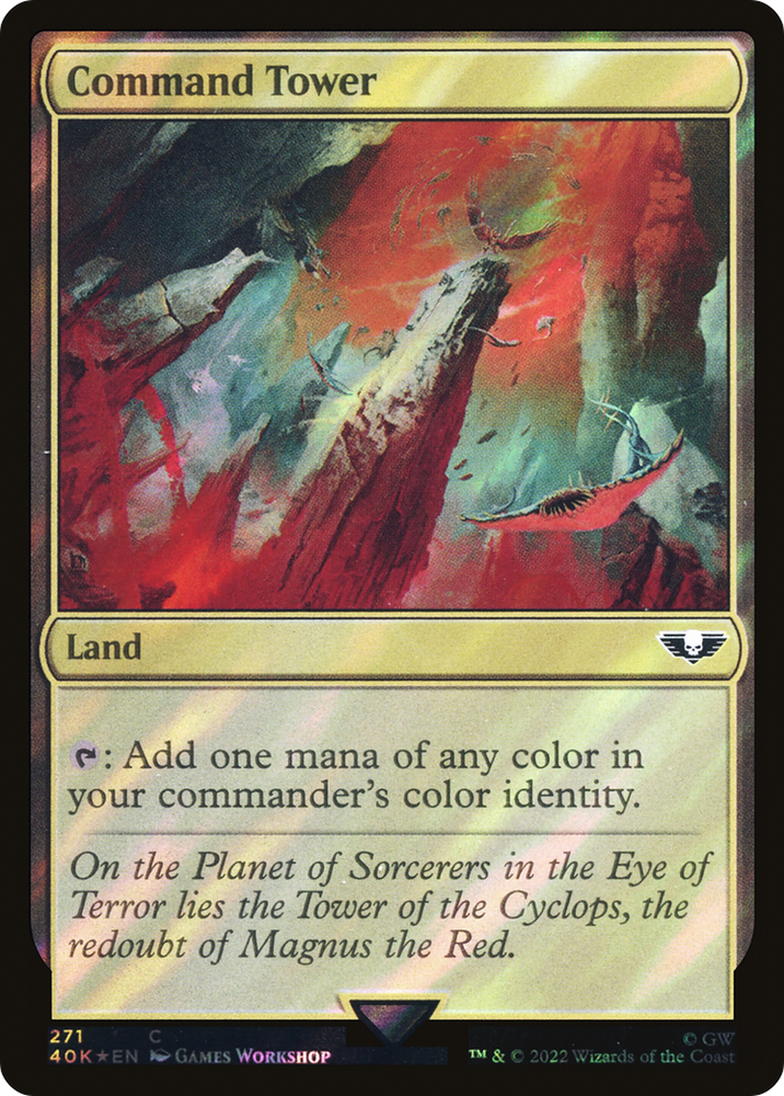 Command Tower (271) (Surge Foil) (40K-271★) - Warhammer 40,000 Commander Foil