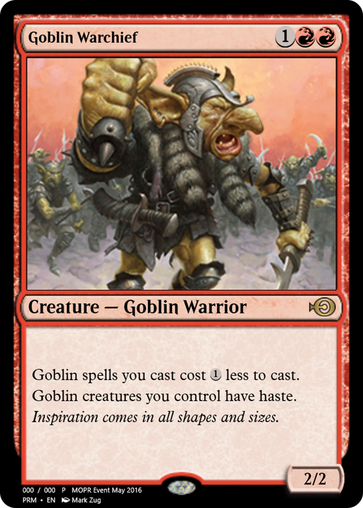Goblin Warchief (PRM-60452) - Magic Online Promos Foil