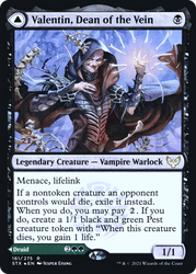 Valentin, Dean of the Vein (PRE-161) - Strixhaven: School of Mages Promos Foil