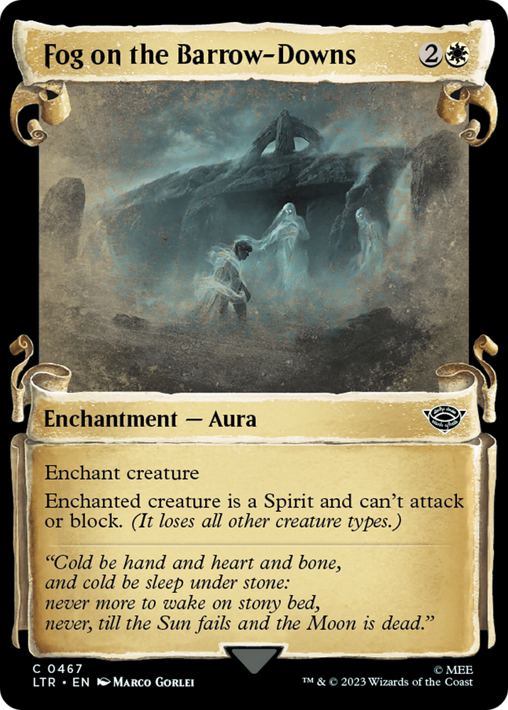 Fog on the Barrow-Downs (Showcase Scrolls) (LTR-467) - The Lord of the Rings: Tales of Middle-earth: (Showcase) Foil