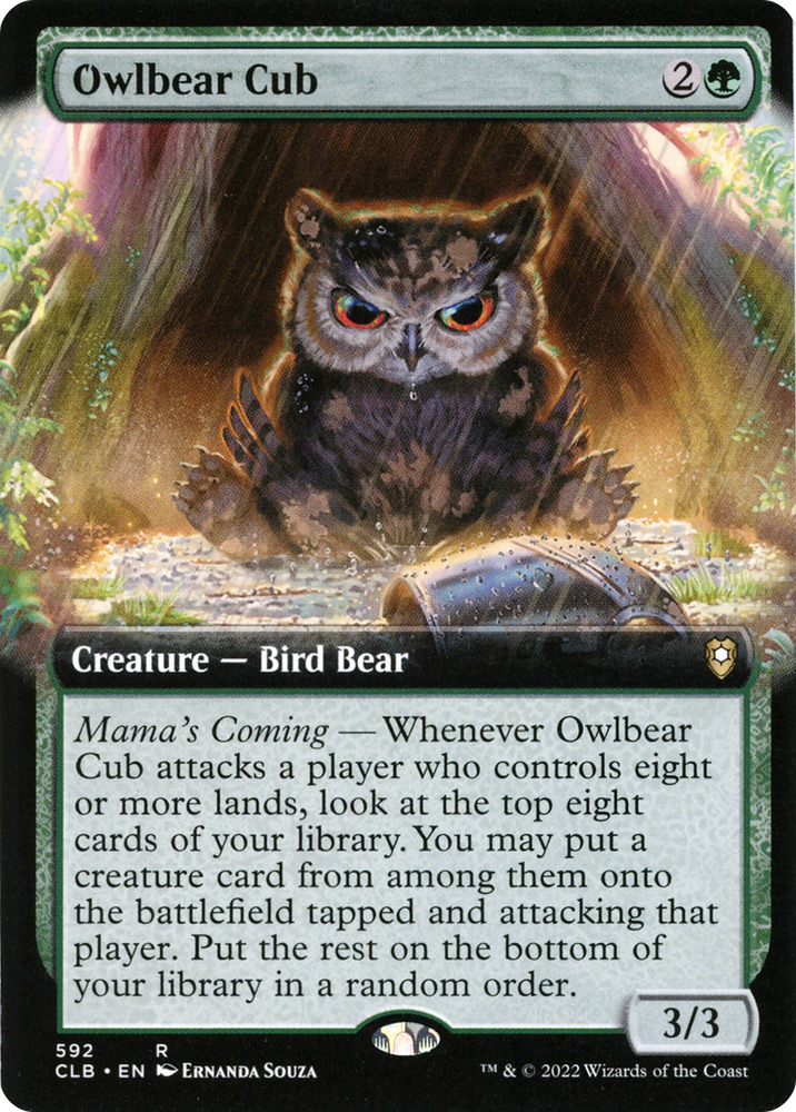 Owlbear Cub (Extended Art) (CLB-592) - Commander Legends: Battle for Baldur's Gate: (Extended Art) Foil