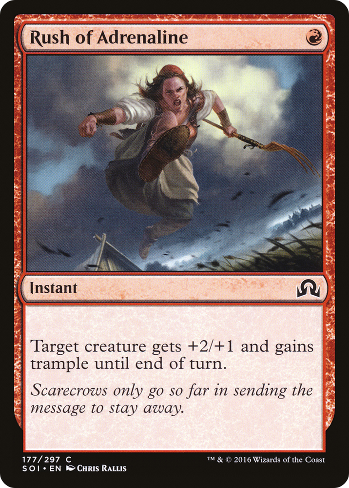 Rush of Adrenaline (SOI-177) - Shadows over Innistrad Foil