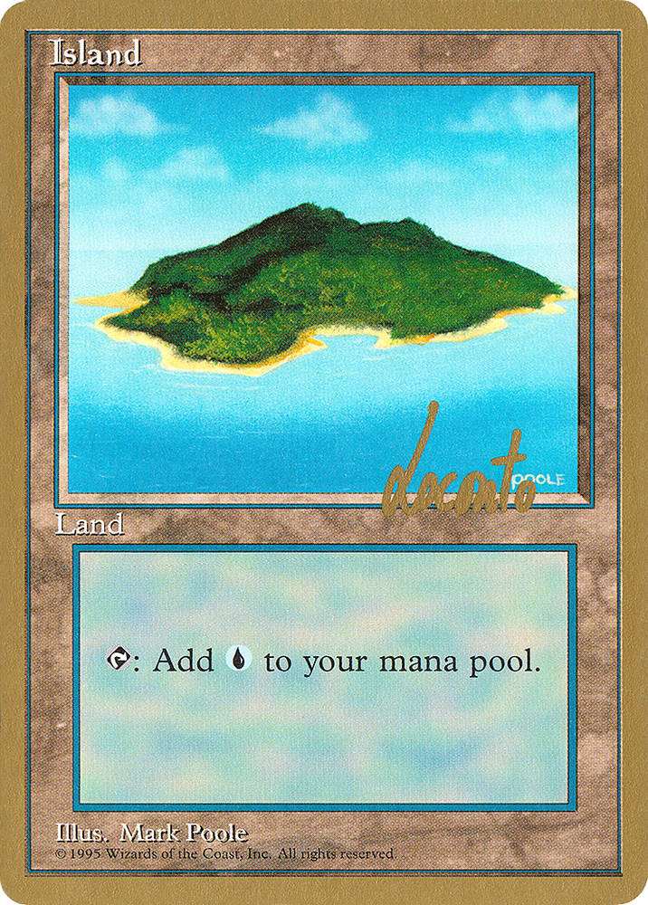 Island (A) - 1996 Michael Loconto (4ED) (WCD-ML367) - Pro Tour Collector Set