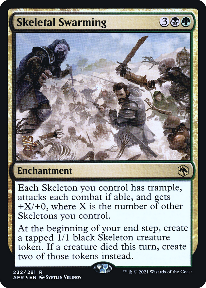 Skeletal Swarming (PRE-232) - Adventures in the Forgotten Realms Promos Foil