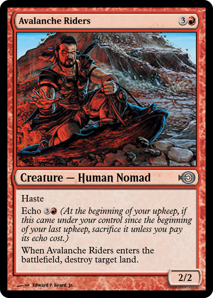 Avalanche Riders (PRM-36134) - Magic Online Promos Foil