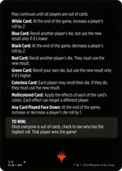 Roll for Initiative // Roll for Initiative (cont'd) (MCLB-001) - Commander Legends: Battle for Baldur's Gate Minigames