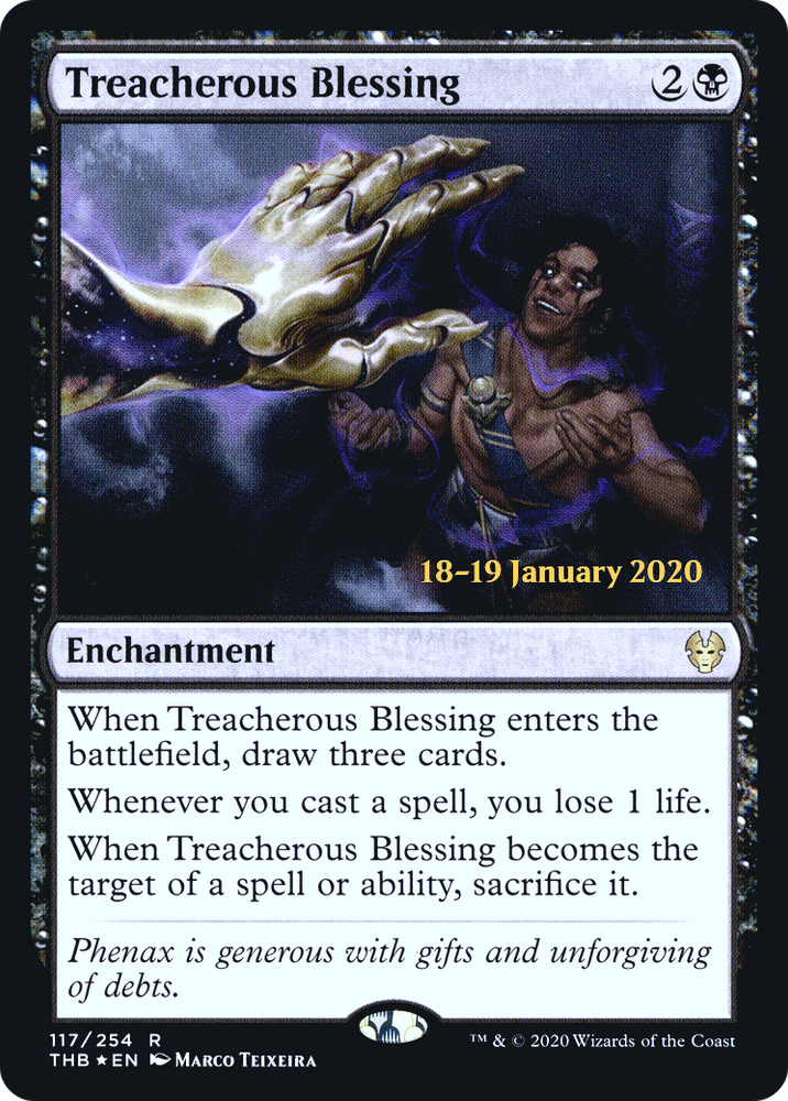 Treacherous Blessing (PRE-117) - Theros Beyond Death Promos Foil