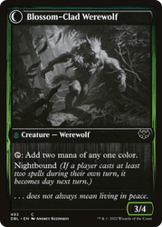 Weaver of Blossoms (DBL-493) - Innistrad: Double Feature: (Double Faced Transform) Foil