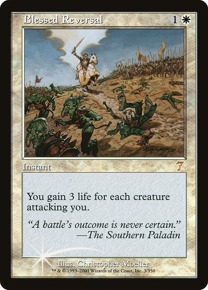 Blessed Reversal (7ED-03★) - Seventh Edition Foil