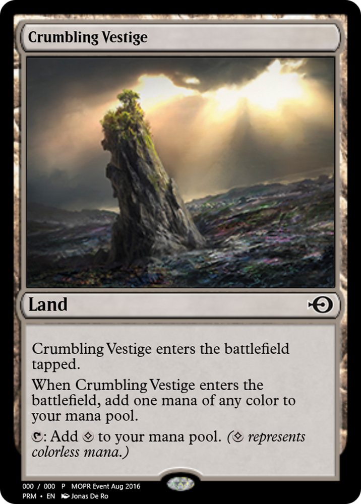 Crumbling Vestige (PRM-61565) - Magic Online Promos Foil