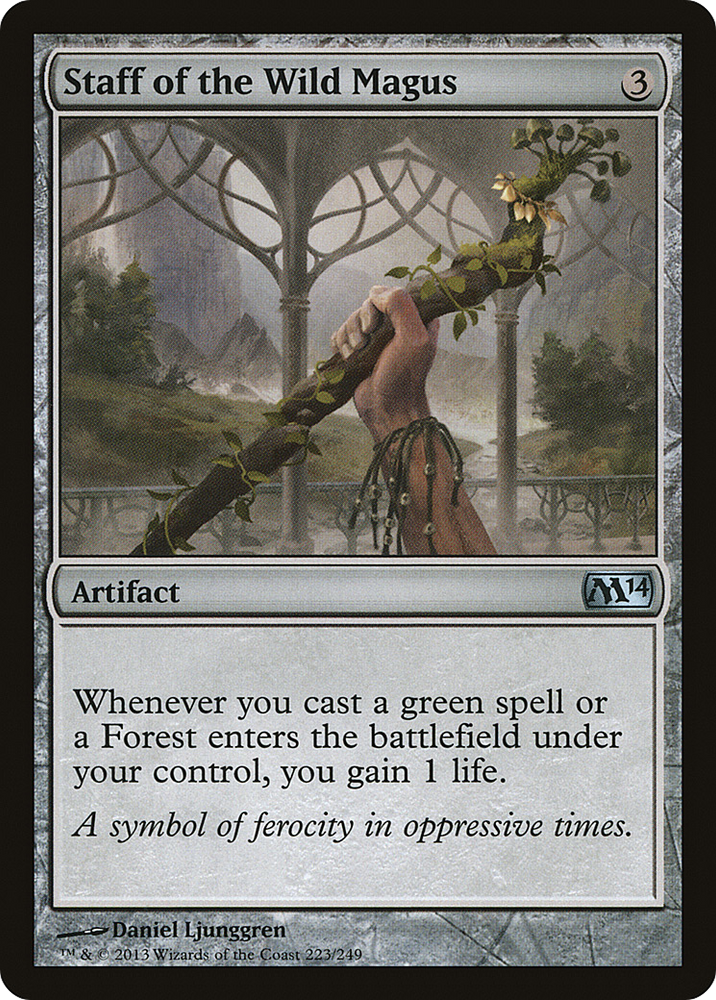 Staff of the Wild Magus (M14-223) - Magic 2014 Foil