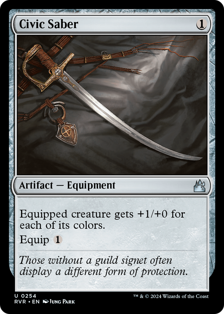 Civic Saber (RVR-254) - Ravnica Remastered Foil
