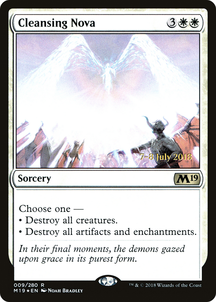 Cleansing Nova (PRE-009) - Core Set 2019 Promos Foil