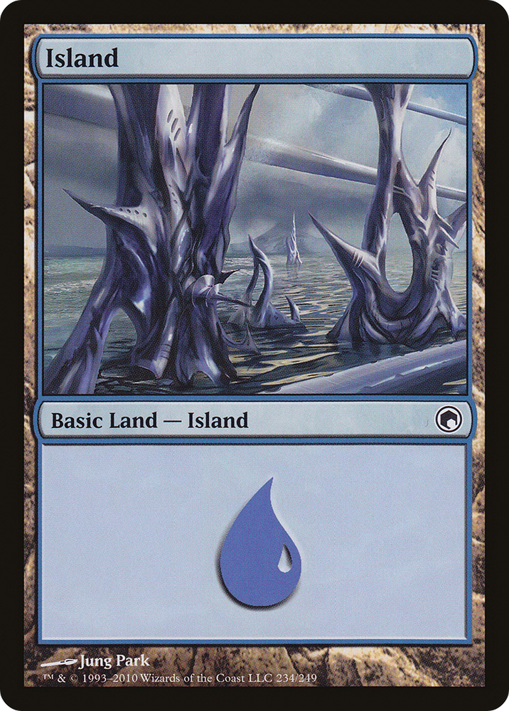 Island (234) (SOM-234) - Scars of Mirrodin