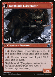 Fangblade Brigand (MID-139) - Innistrad: Midnight Hunt: (Double Faced Transform) Foil