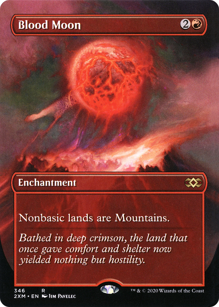 Blood Moon (Borderless) (2XM-346) - Double Masters (Borderless) Foil
