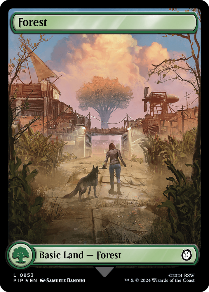 Forest (0853) (Surge Foil) (PIP-853) - Fallout Foil