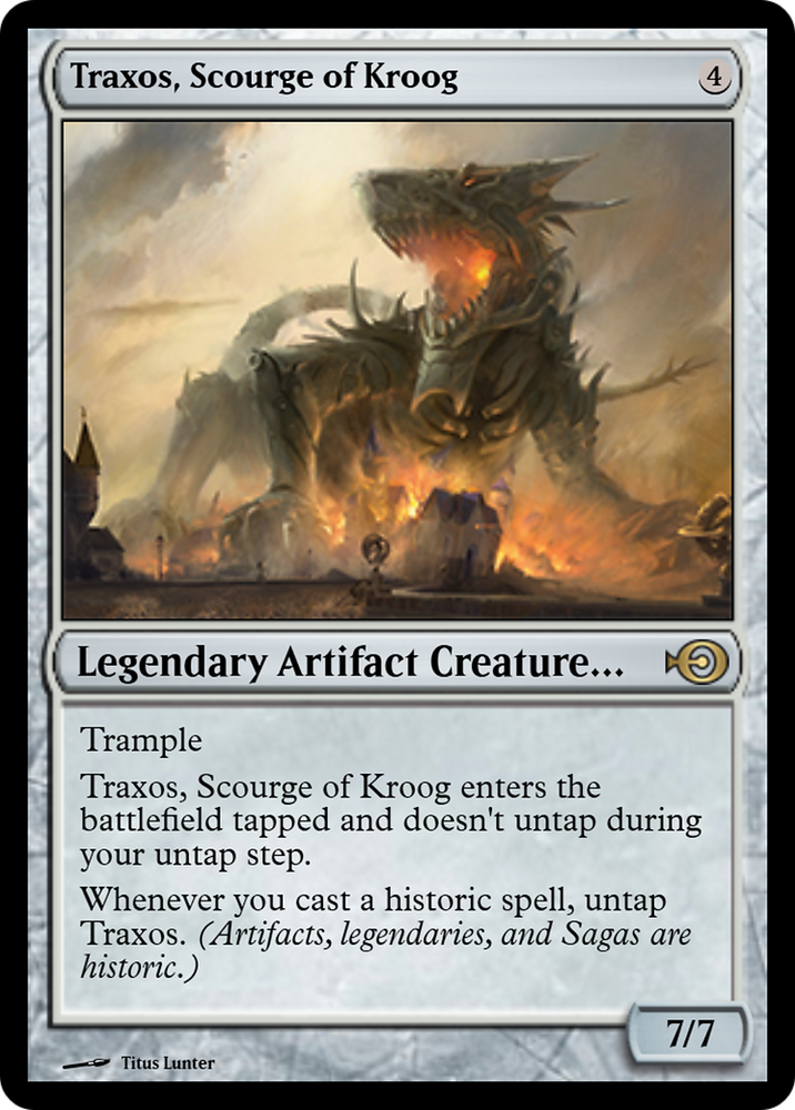 Traxos, Scourge of Kroog (PRM-69242) - Magic Online Promos Foil