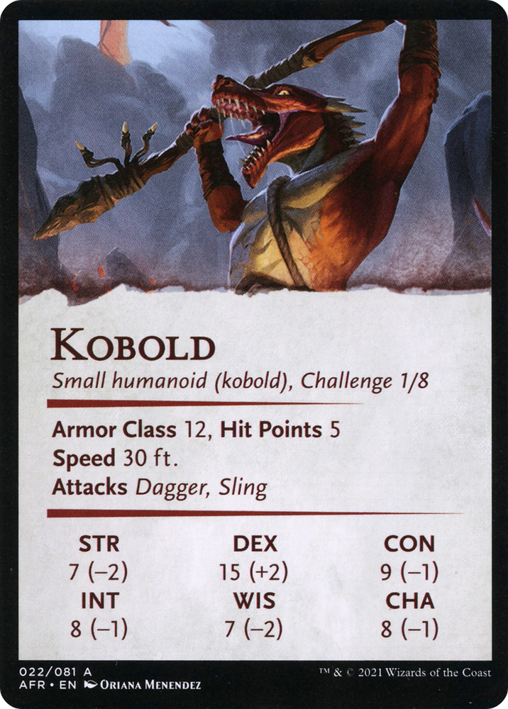 Minion of the Mighty // Kobold (AAFR-022) - Adventures in the Forgotten Realms Art Series (Borderless)