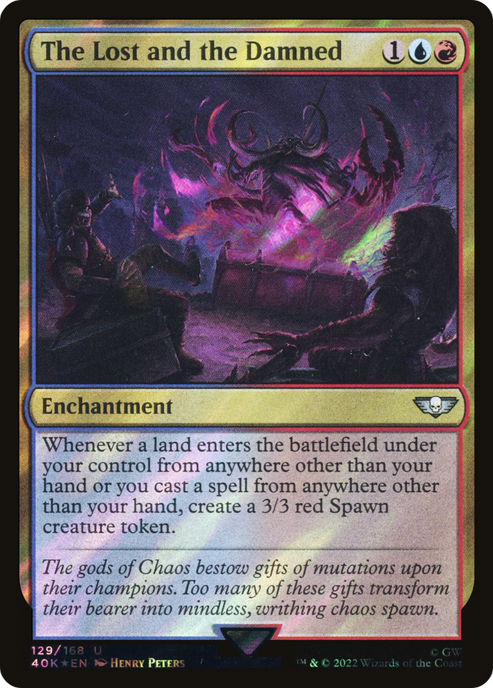 The Lost and the Damned (Surge Foil) (40K-129★) - Warhammer 40,000 Commander Foil