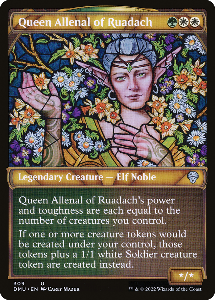 Queen Allenal of Ruadach (Showcase) (DMU-309) - Dominaria United: (Showcase)