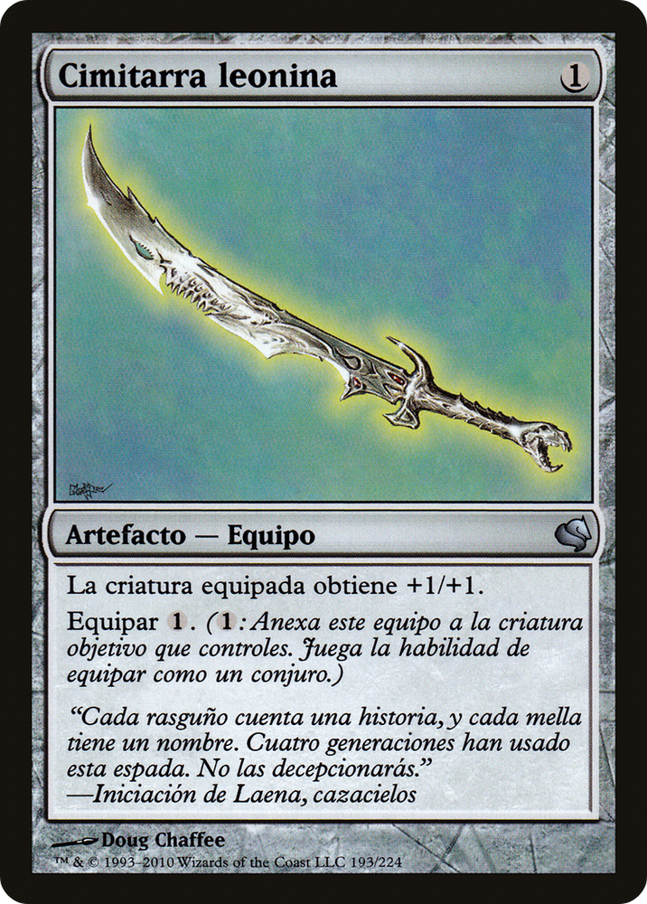 Leonin Scimitar (Spanish) - "Cimitarra leonina" (PS11-193) - Salvat 2011